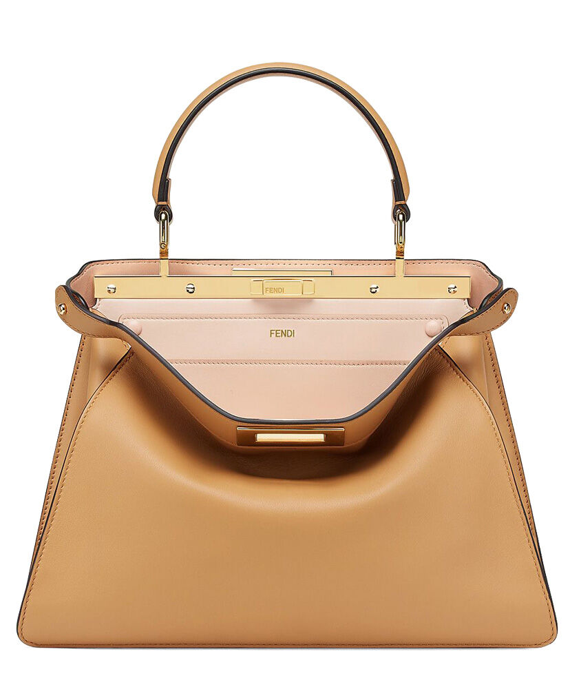 Fendi Peekaboo Iseeu Medium Handbag 8BN321 Apricot